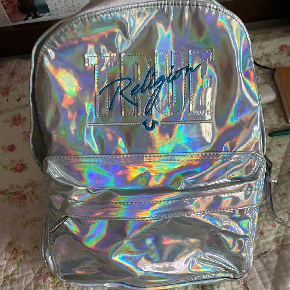 True religion shine my rainbow mini book bag